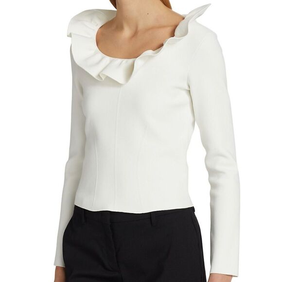 Alexander McQueen Ruffle Neck Sweater size S - Picture 3 of 9